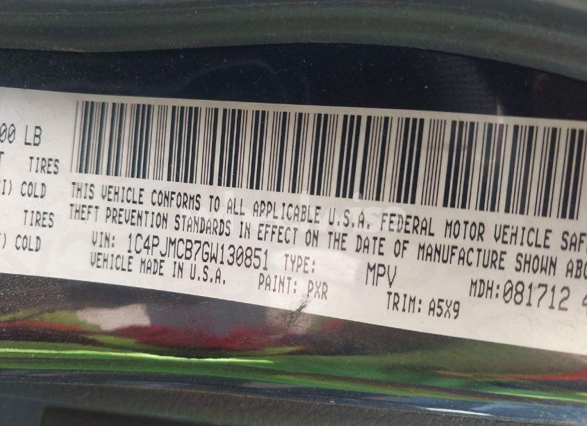 Photo 9 of 2016 Jeep Cherokee LATITUDE (VIN 1C4PJMCB7GW130851)