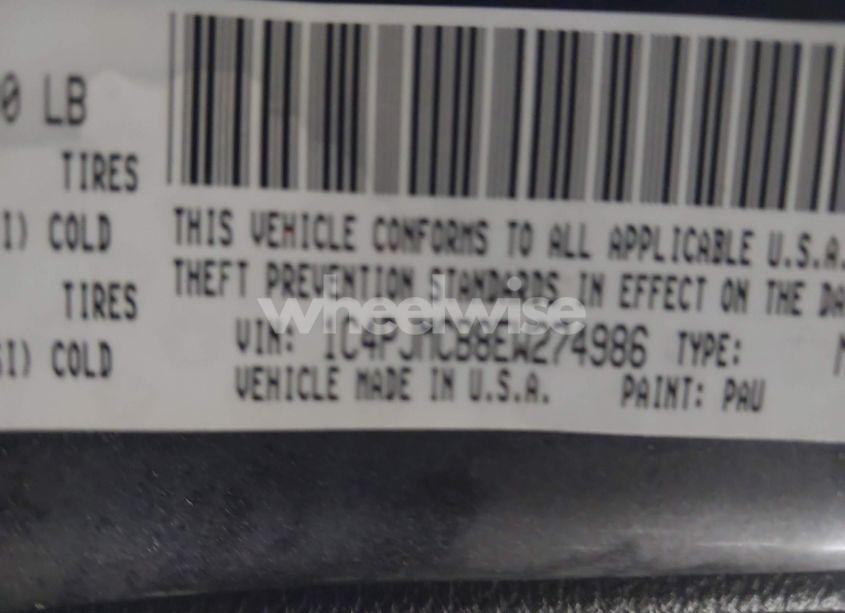 Photo 9 of 2014 Jeep Cherokee LATITUDE (VIN 1C4PJMCB8EW274986)