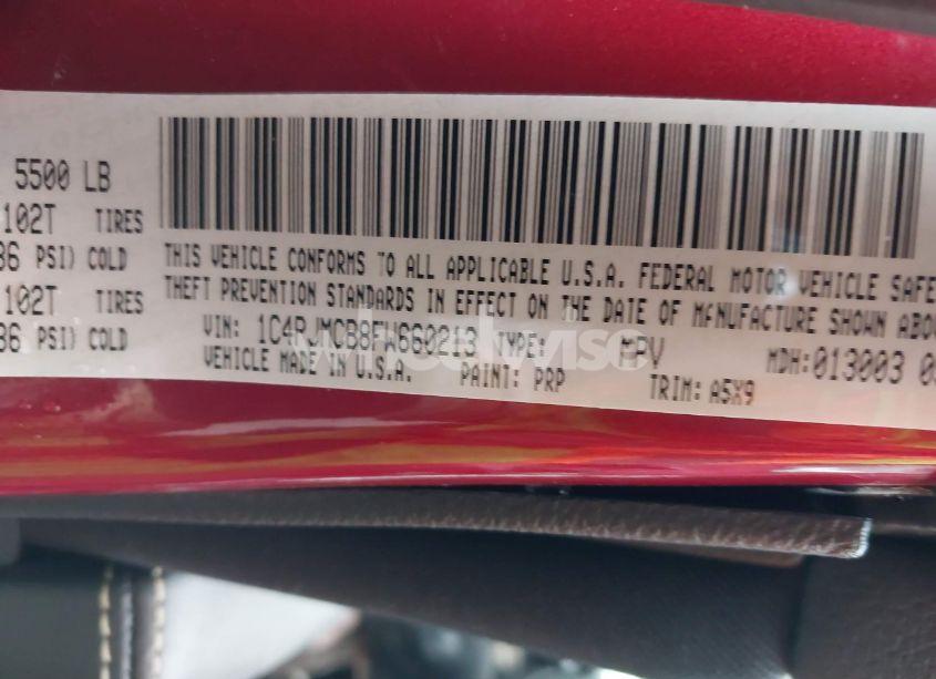 Photo 9 of 2015 Jeep Cherokee LATITUDE (VIN 1C4PJMCB8FW660213)