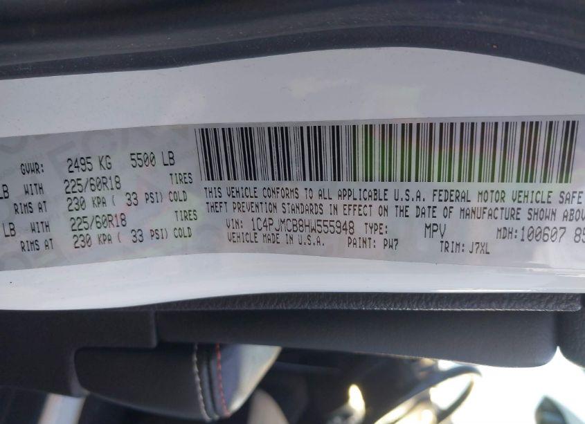 Photo 9 of 2017 Jeep Cherokee 75TH ANNIVERSARY EDITION 4X4 (VIN 1C4PJMCB8HW555948)