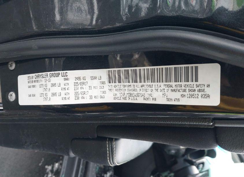 Photo 9 of 2014 Jeep Cherokee LATITUDE (VIN 1C4PJMCB9EW167641)