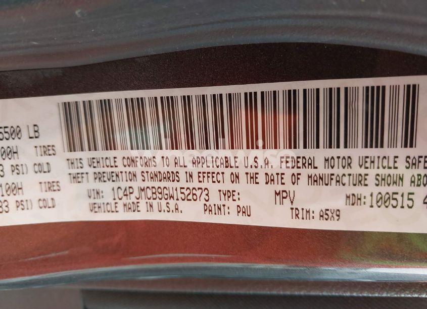 Photo 9 of 2016 Jeep Cherokee ALTITUDE (VIN 1C4PJMCB9GW152673)