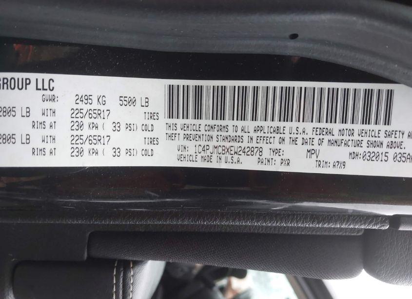 Photo 9 of 2014 Jeep Cherokee LATITUDE (VIN 1C4PJMCBXEW242878)