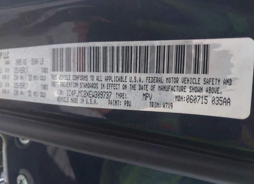 Photo 9 of 2014 Jeep Cherokee LATITUDE (VIN 1C4PJMCBXEW309737)