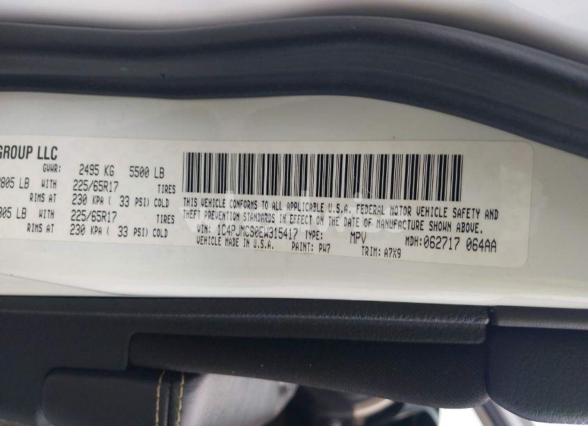 Photo 9 of 2014 Jeep Cherokee LATITUDE (VIN 1C4PJMCS0EW315417)