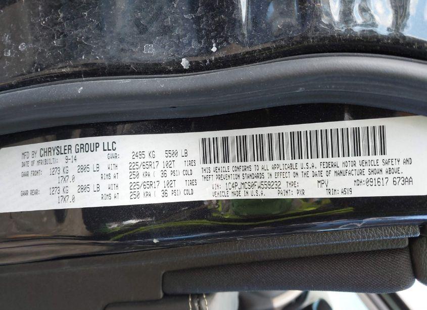 Photo 9 of 2015 Jeep Cherokee LATITUDE (VIN 1C4PJMCS0FW559232)