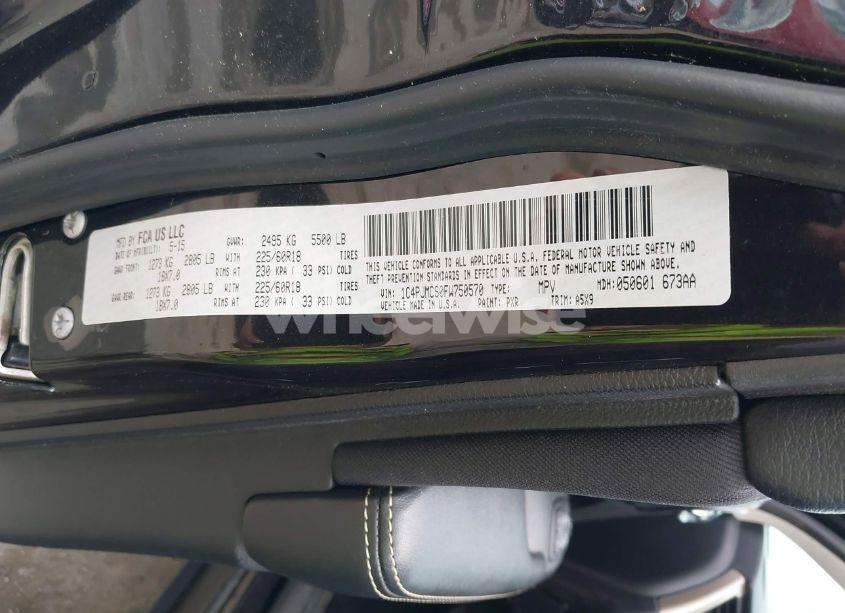 Photo 9 of 2015 Jeep Cherokee LATITUDE (VIN 1C4PJMCS0FW750570)