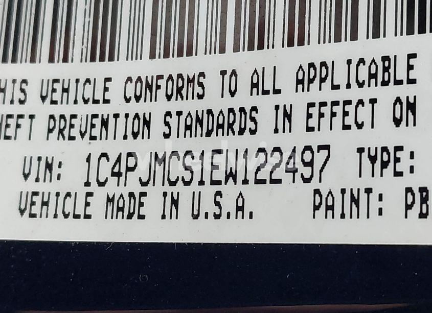 Photo 9 of 2014 Jeep Cherokee LATITUDE (VIN 1C4PJMCS1EW122497)