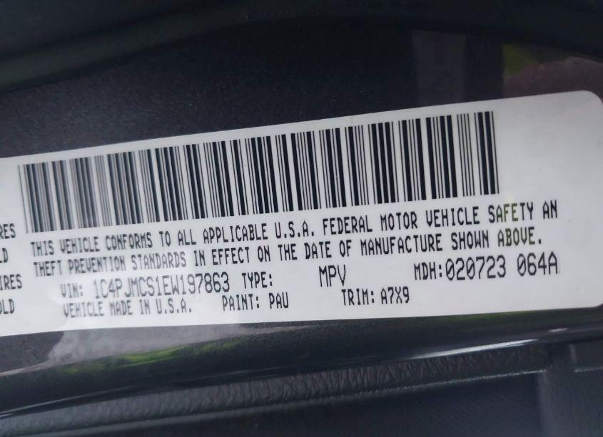 Photo 9 of 2014 Jeep Cherokee LATITUDE (VIN 1C4PJMCS1EW197863)