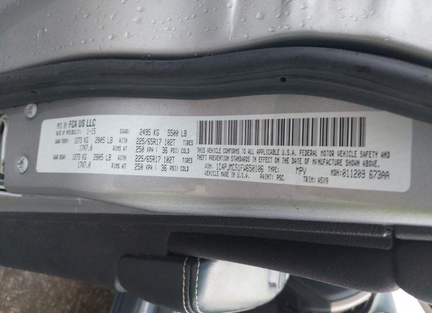 Photo 9 of 2015 Jeep Cherokee LATITUDE (VIN 1C4PJMCS1FW650106)