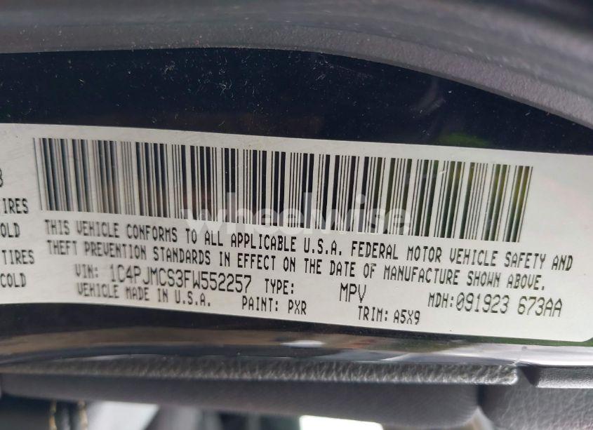 Photo 9 of 2015 Jeep Cherokee LATITUDE (VIN 1C4PJMCS3FW552257)