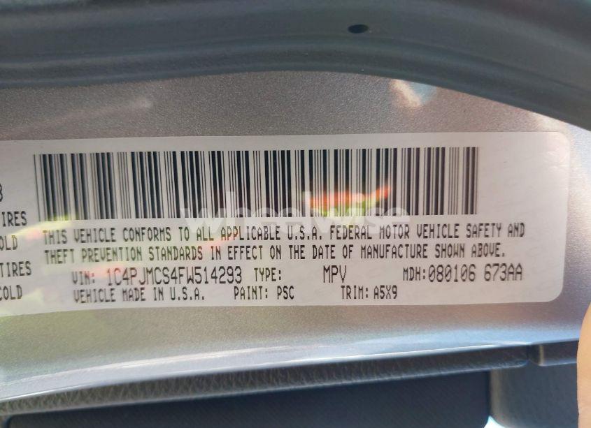 Photo 9 of 2015 Jeep Cherokee LATITUDE (VIN 1C4PJMCS4FW514293)