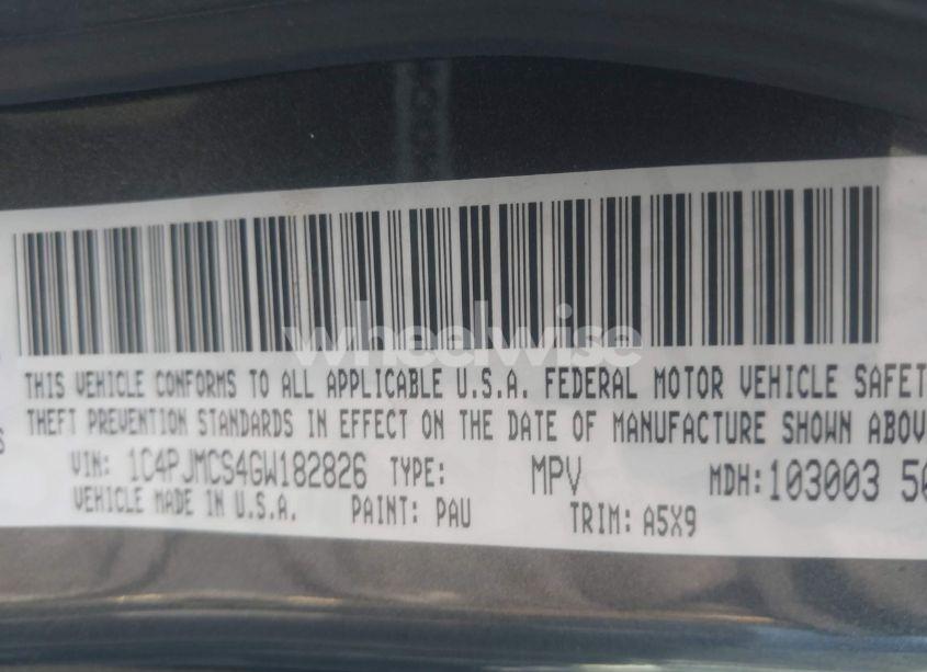 Photo 9 of 2016 Jeep Cherokee LATITUDE (VIN 1C4PJMCS4GW182826)