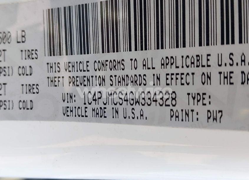 Photo 9 of 2016 Jeep Cherokee LATITUDE (VIN 1C4PJMCS4GW334328)