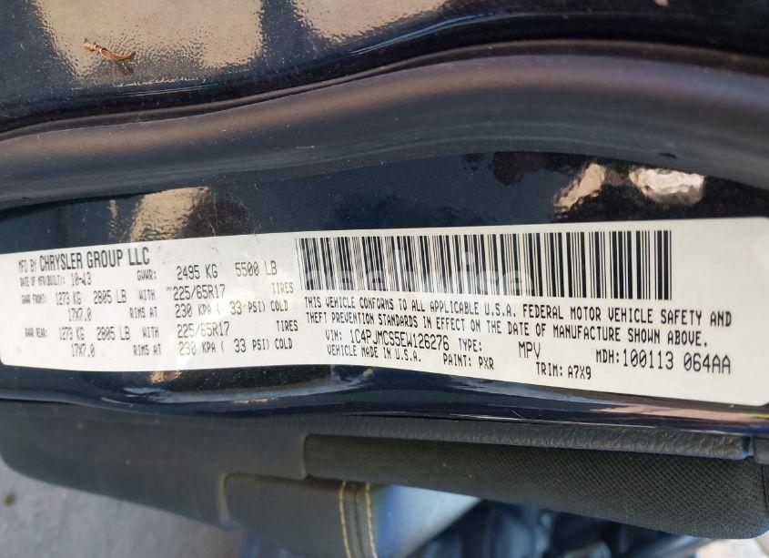 Photo 9 of 2014 Jeep Cherokee LATITUDE (VIN 1C4PJMCS5EW126276)