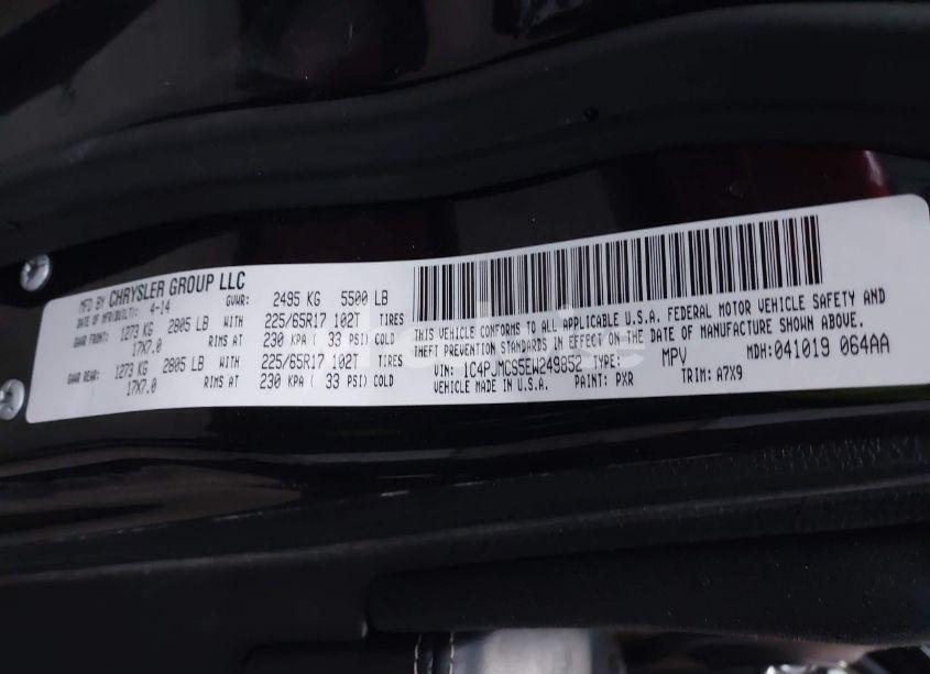 Photo 9 of 2014 Jeep Cherokee LATITUDE (VIN 1C4PJMCS5EW249852)