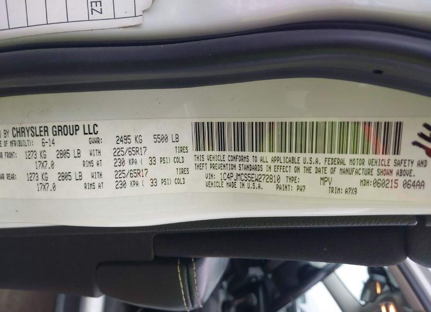 Photo 9 of 2014 Jeep Cherokee LATITUDE (VIN 1C4PJMCS5EW272810)