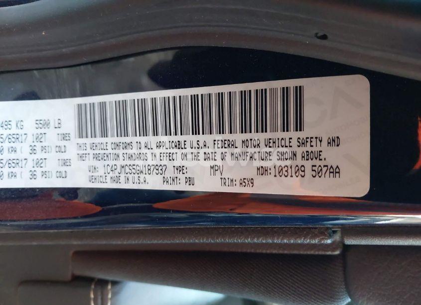 Photo 9 of 2016 Jeep Cherokee LATITUDE (VIN 1C4PJMCS5GW187937)