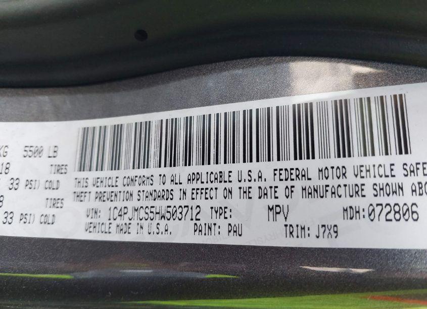 Photo 9 of 2017 Jeep Cherokee 75TH ANNIVERSARY EDITION 4X4 (VIN 1C4PJMCS5HW503712)