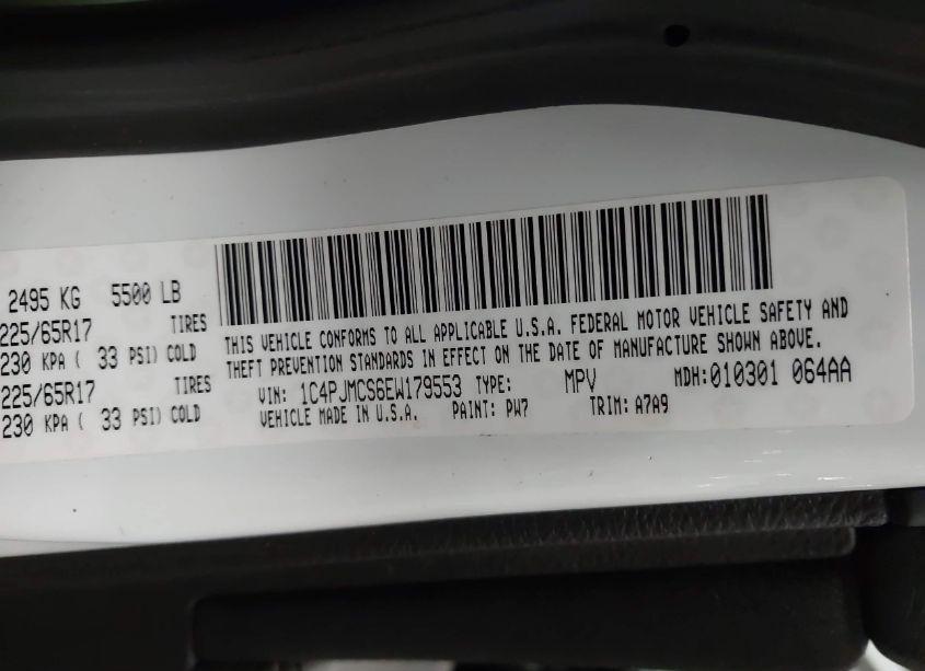 Photo 9 of 2014 Jeep Cherokee LATITUDE (VIN 1C4PJMCS6EW179553)