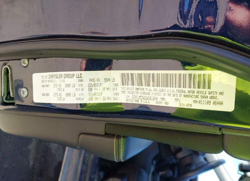 Photo 9 of 2014 Jeep Cherokee LATITUDE (VIN 1C4PJMCS6EW181870)