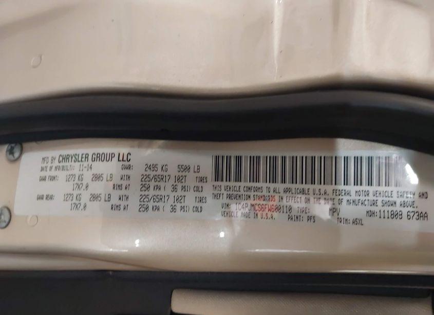 Photo 9 of 2015 Jeep Cherokee LATITUDE (VIN 1C4PJMCS6FW600110)