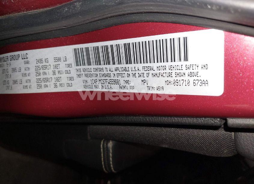 Photo 9 of 2015 Jeep Cherokee LATITUDE (VIN 1C4PJMCS7FW559681)