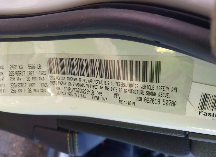 Photo 9 of 2016 Jeep Cherokee LATITUDE (VIN 1C4PJMCS7GW279518)