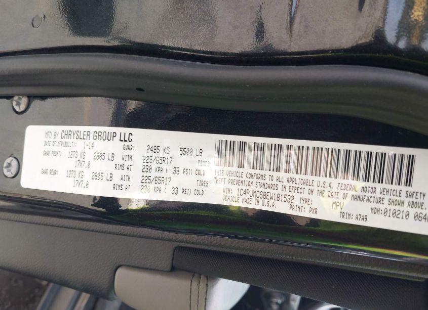 Photo 9 of 2014 Jeep Cherokee LATITUDE (VIN 1C4PJMCS8EW181532)