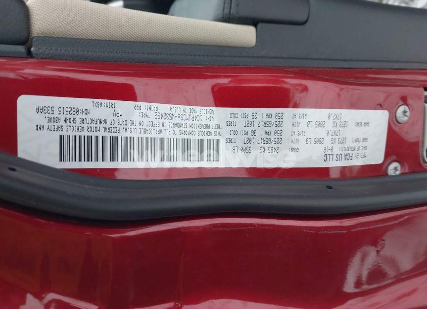 Photo 9 of 2017 Jeep Cherokee LATITUDE 4X4 (VIN 1C4PJMCS8HW532492)