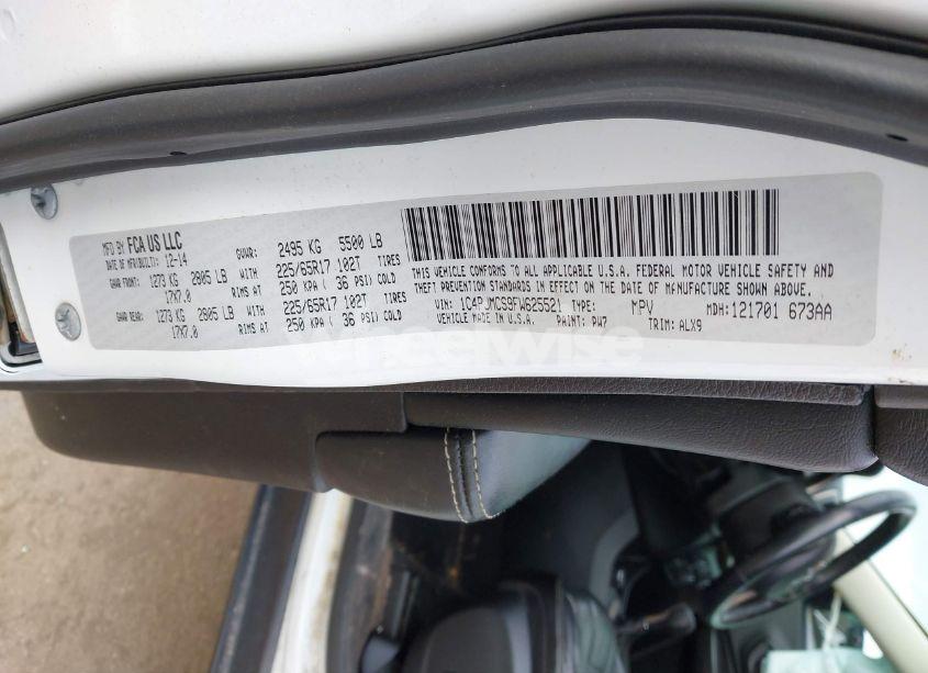 Photo 9 of 2015 Jeep Cherokee LATITUDE (VIN 1C4PJMCS9FW625521)