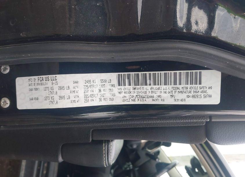 Photo 9 of 2016 Jeep Cherokee LATITUDE (VIN 1C4PJMCS9GW133444)