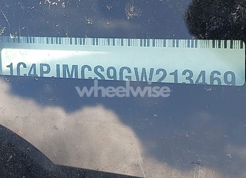 Photo 9 of 2016 Jeep Cherokee LATITUDE (VIN 1C4PJMCS9GW213469)