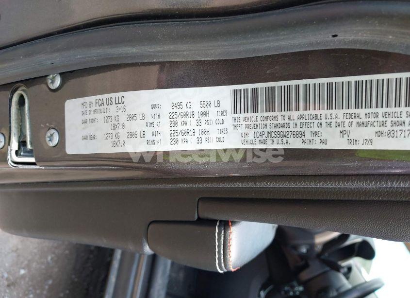 Photo 9 of 2016 Jeep Cherokee 75TH ANNIVERSARY (VIN 1C4PJMCS9GW276894)