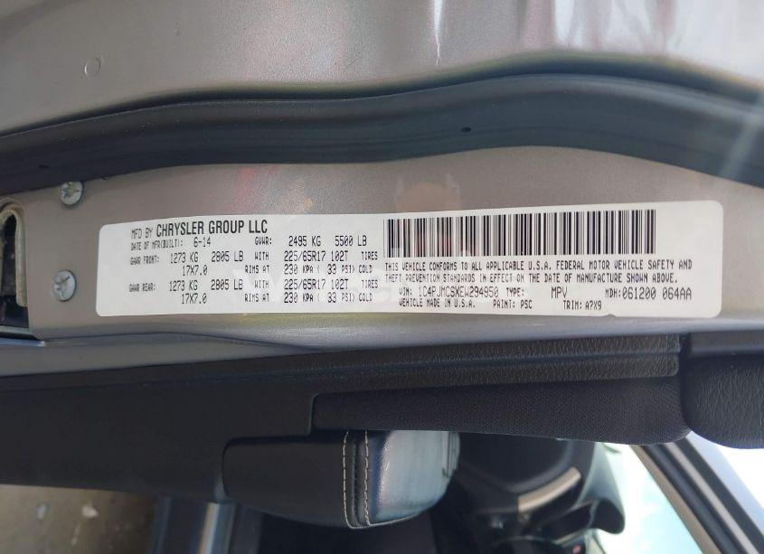 Photo 9 of 2014 Jeep Cherokee LATITUDE (VIN 1C4PJMCSXEW294950)