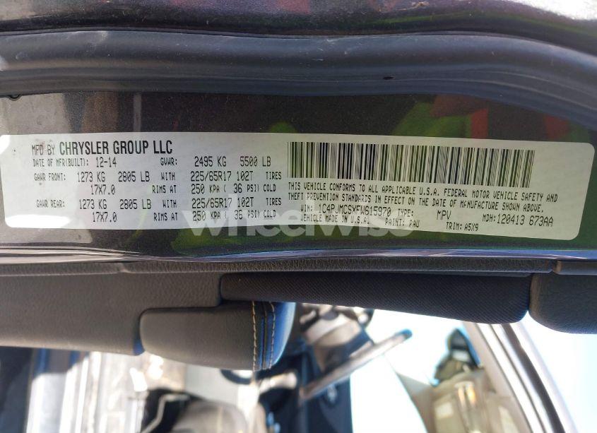 Photo 9 of 2015 Jeep Cherokee LATITUDE (VIN 1C4PJMCSXFW615970)