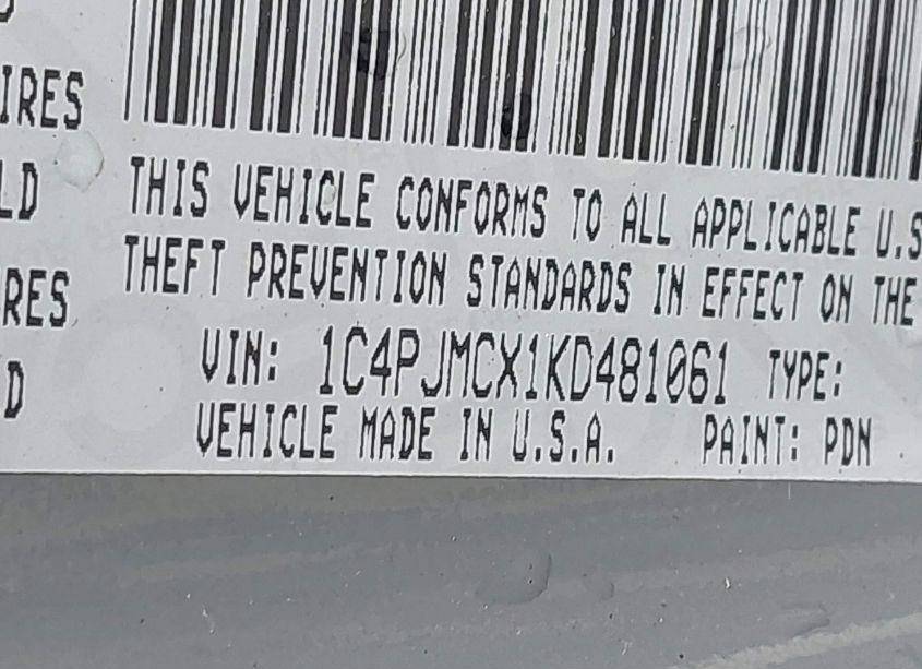 Photo 9 of 2019 Jeep Cherokee UPLAND 4X4 (VIN 1C4PJMCX1KD481061)