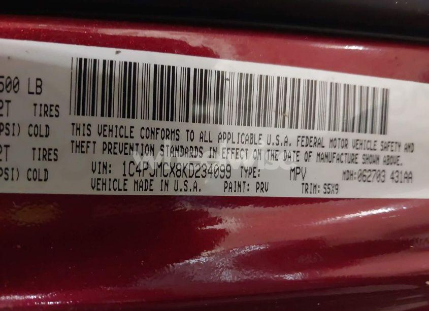 Photo 9 of 2019 Jeep Cherokee LATITUDE 4X4 (VIN 1C4PJMCX8KD234099)