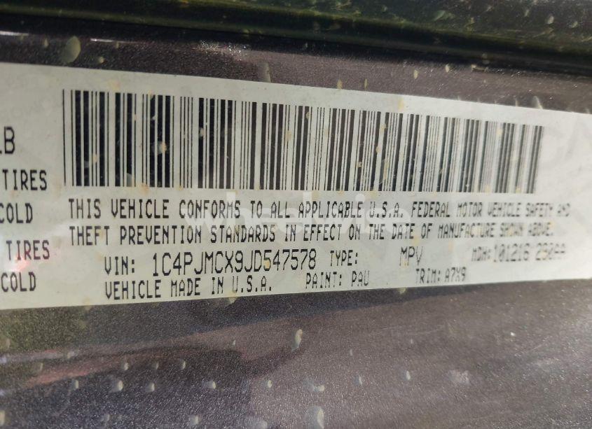 Photo 9 of 2018 Jeep Cherokee LATITUDE 4X4 (VIN 1C4PJMCX9JD547578)