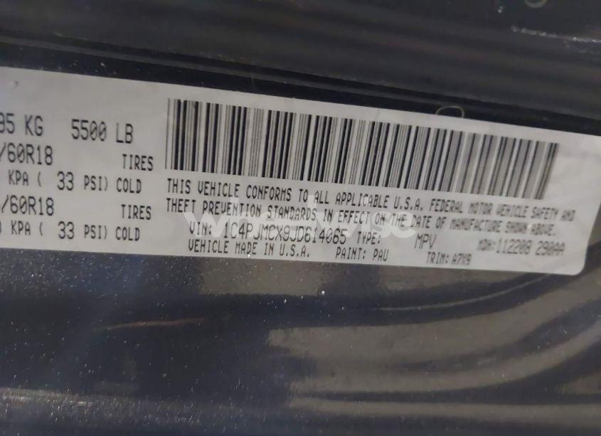 Photo 9 of 2018 Jeep Cherokee LATITUDE TECH CONNECT 4X4 (VIN 1C4PJMCX9JD614065)