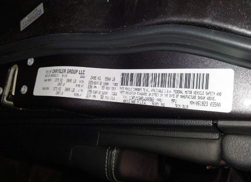 Photo 9 of 2014 Jeep Cherokee LIMITED (VIN 1C4PJMDB0EW300382)