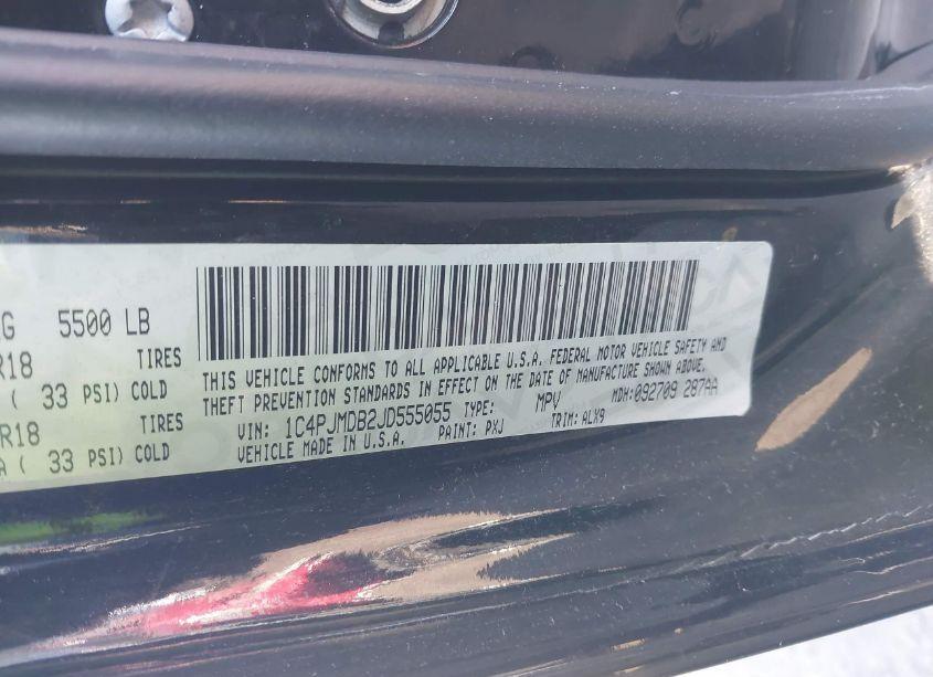 Photo 9 of 2018 Jeep Cherokee LIMITED 4X4 (VIN 1C4PJMDB2JD555055)