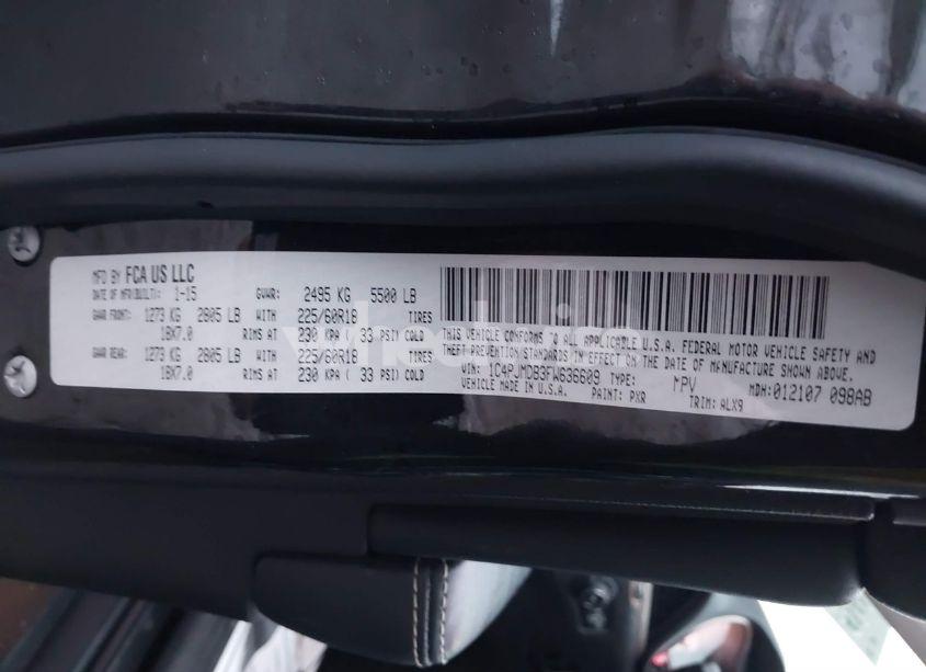 Photo 9 of 2015 Jeep Cherokee LIMITED (VIN 1C4PJMDB3FW636609)