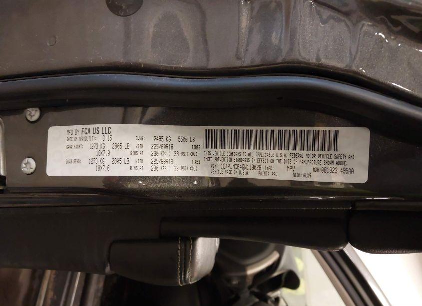 Photo 9 of 2016 Jeep Cherokee LIMITED (VIN 1C4PJMDB4GW119028)