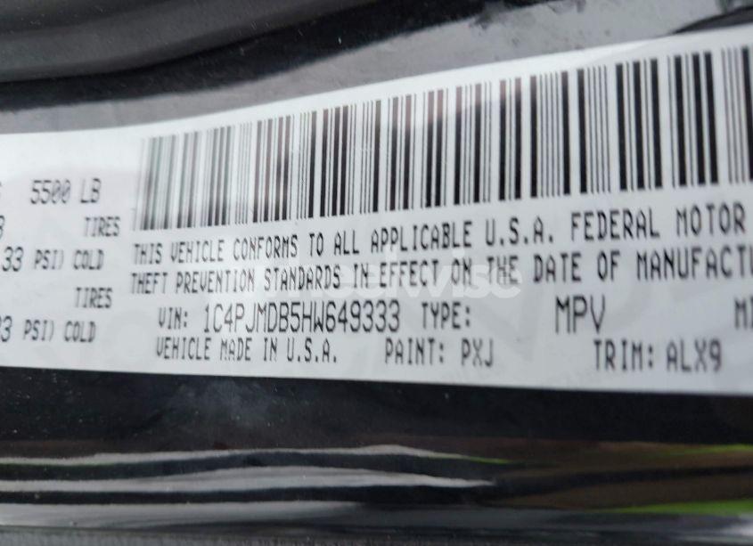 Photo 9 of 2017 Jeep Cherokee LIMITED 4X4 (VIN 1C4PJMDB5HW649333)