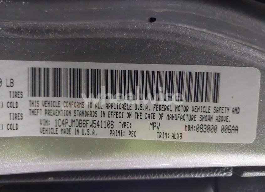 Photo 8 of 2015 Jeep Cherokee LIMITED (VIN 1C4PJMDB6FW541106)