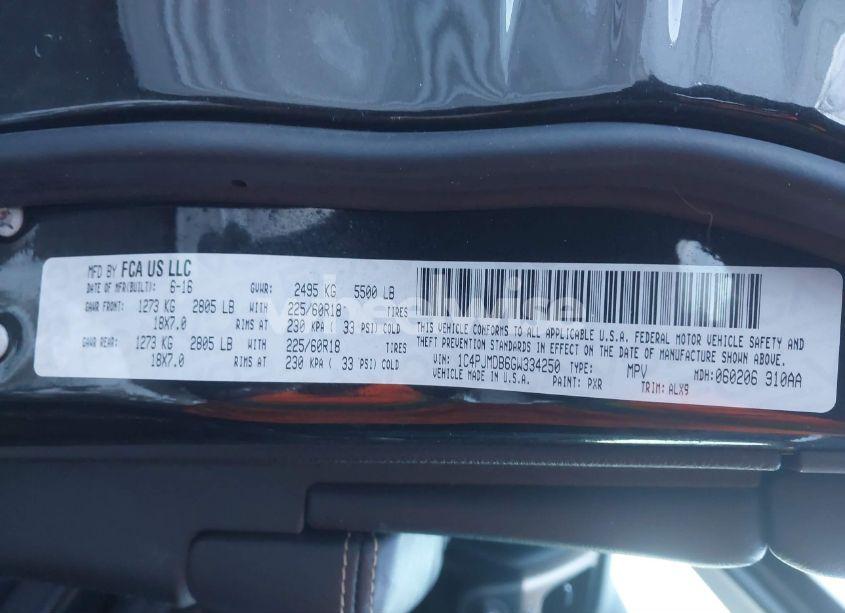 Photo 9 of 2016 Jeep Cherokee LIMITED (VIN 1C4PJMDB6GW334250)