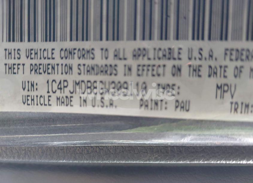 Photo 9 of 2016 Jeep Cherokee LIMITED (VIN 1C4PJMDB8GW309110)