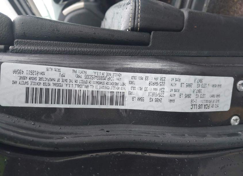 Photo 9 of 2016 Jeep Cherokee LIMITED (VIN 1C4PJMDB9GW252335)