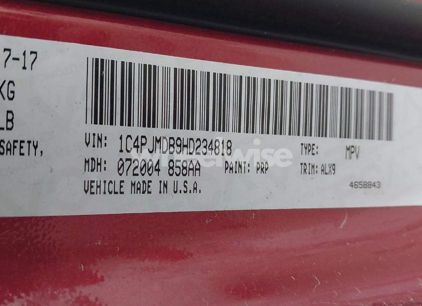 Photo 9 of 2017 Jeep Cherokee LIMITED 4X4 (VIN 1C4PJMDB9HD234818)